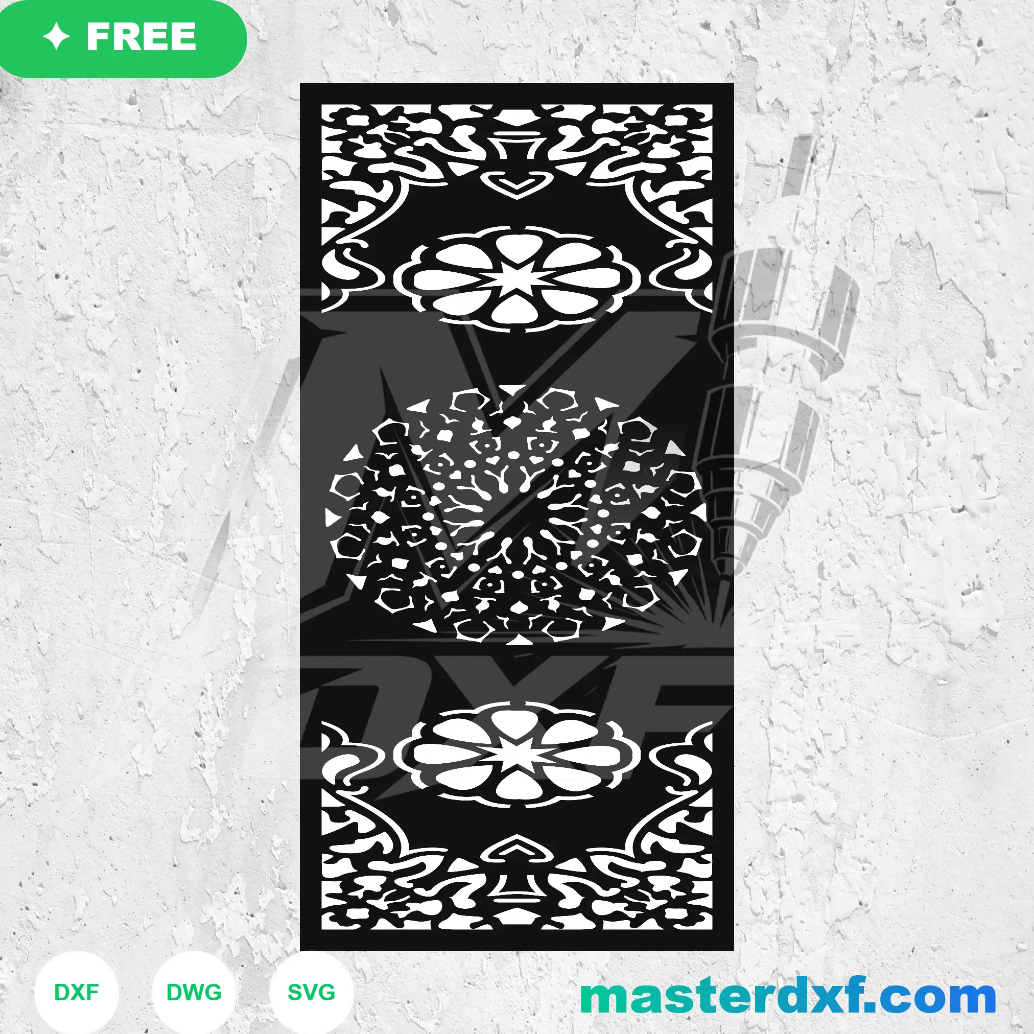Minimalist Nested Rhombus Concentric Geometric Partition DXF File — Free Download for Laser CNC Plasma